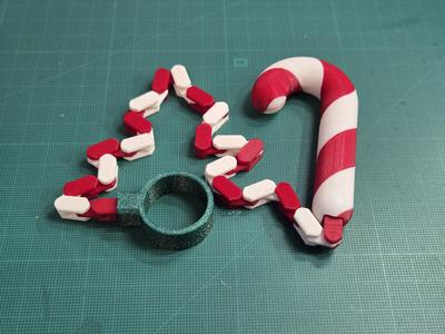 Candy Cane Ringchaku — Ringchaku Spinning Fidget Toy Christmas Edition