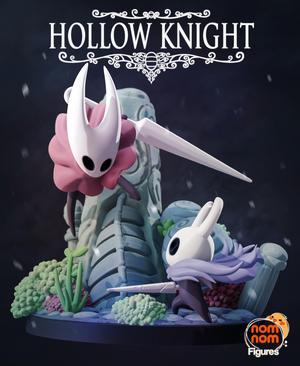 Chibi Knight and Hornet from Hollow Knight