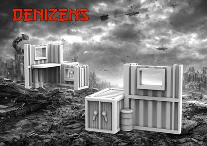 Denizens 8mm Pocket Wargame Large Building No7 – Wargames