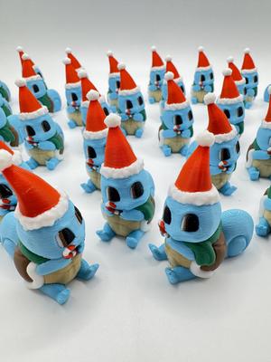 Christmas Squirtle Pokemon (Nosupport, 3mf included)