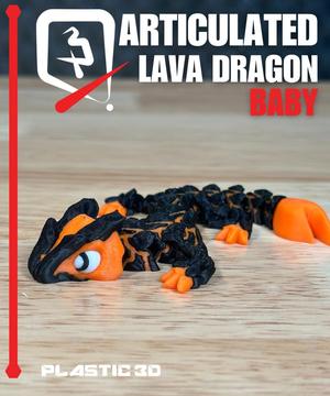 Articulated Lava Dragon- Baby