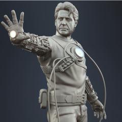 Tony Stark Mech Test Diorama STL files for 3D Printing | Assembly Model