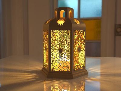 Decorative lantern for Easter setting