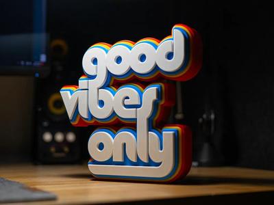 Good Vibes Only – Large Standing Sign