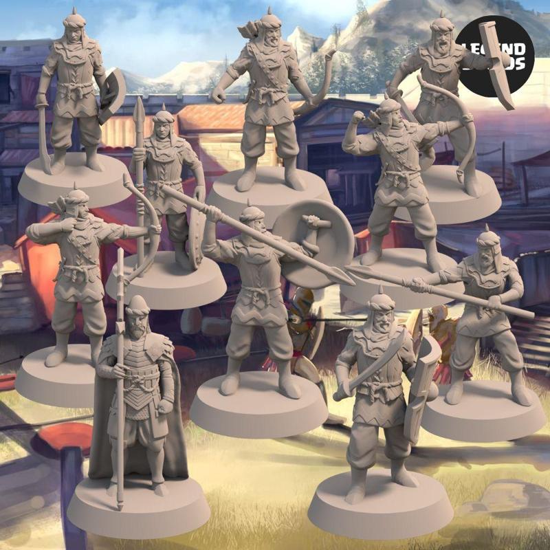 Empire of Jagrad Army Bundle (10 miniatures) – 3D Printable Miniatures – STL file