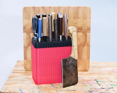 XL universal knife block – condensed knife slots (vase mode)