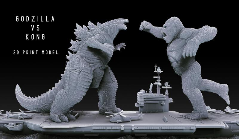 Godzilla vs Kong Diorama Monsterverse