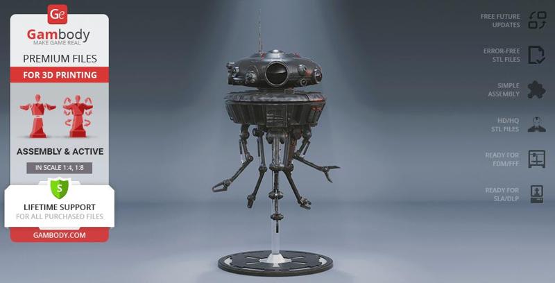 Imperial Probe Droid 3D Printing Model | Assembly
