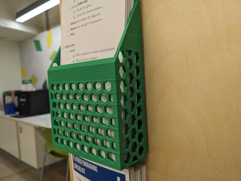 Half Sheet Handout Holder