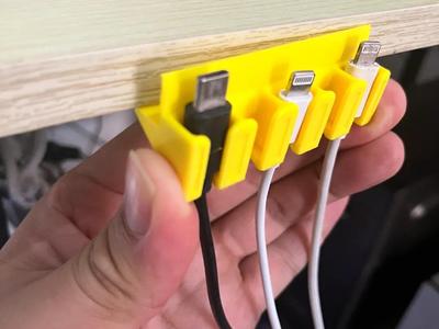 Cable organizer; Desk cable organizer; Desk cable clip