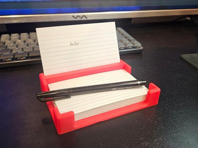 Index card holder (3×5)