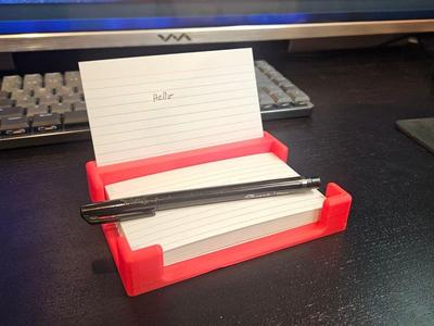 Index card holder (3×5)
