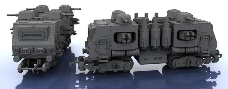 OO Scale Train – Warhammer Style – 2 Segments