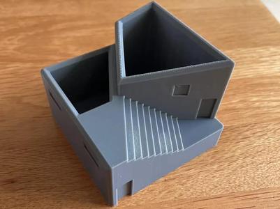 Architectural Pen Holder Storage Bin