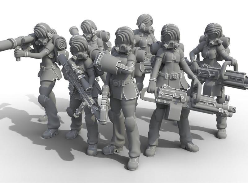 Space Maidens Scout Specialists