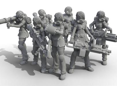 Space Maidens Scout Specialists