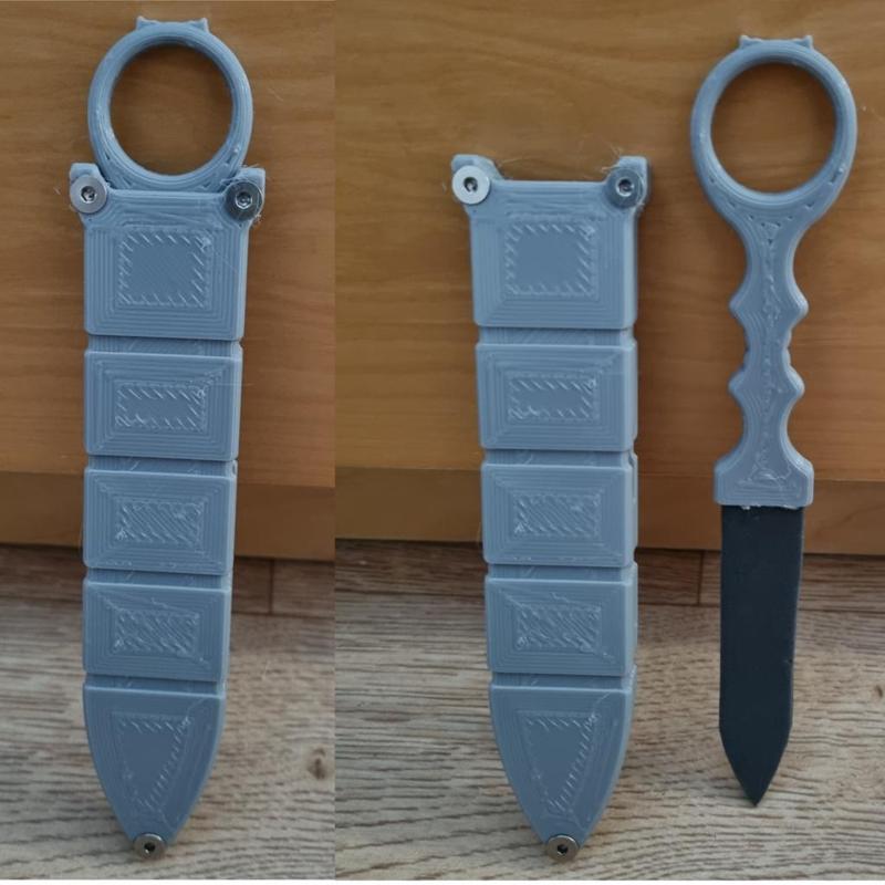 The AOMP Project- An SOCP-like dagger melee weapon for airsoft
