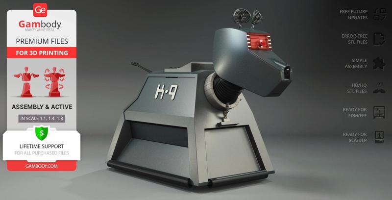 K9 Mark II Doctor Who STL Files for 3D Printing | Assembly Model