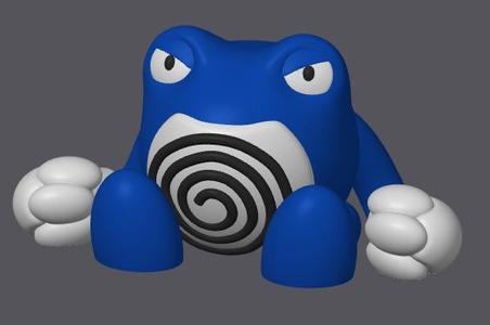Poliwrath Pokemon (no support, 3MF included)