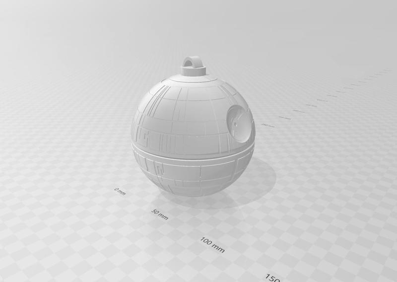 Death star Christmas ornament.3mf