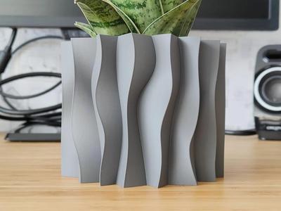 Wavy Plant pot and Planter – Vase mode design