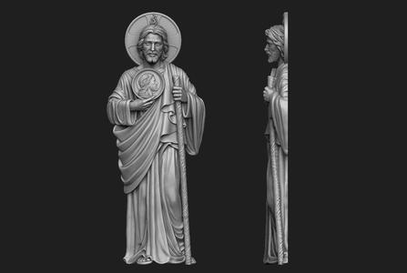 Saint Jude Full Figure Relief