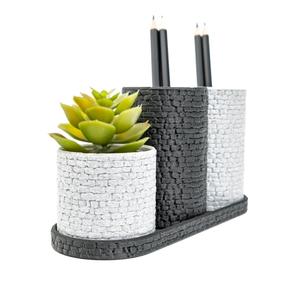Stone Wall Desk Organizer