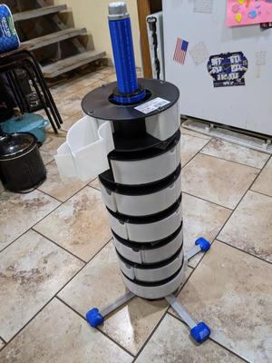 Spool box tower