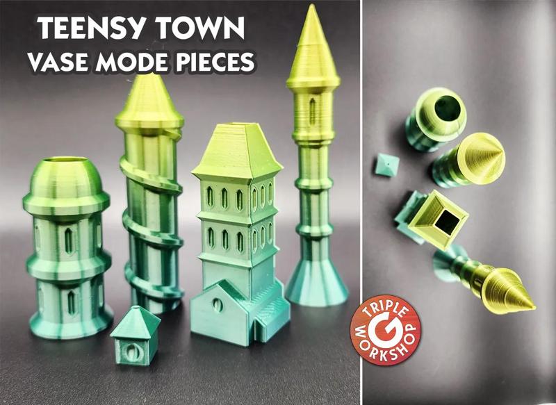 Teensy Town Buildings ☗ Vase Mode