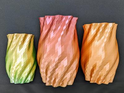 Multifaceted Twisty Spiral Vase