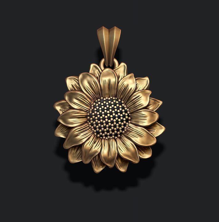 Sunflower pendant