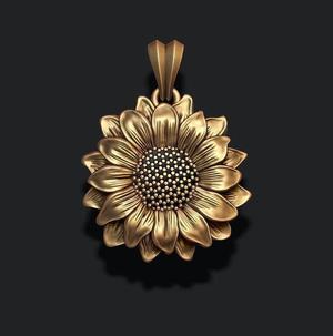 Sunflower pendant