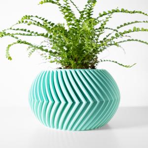 The Soko Planter Pot with Drainage Tray & Stand: Modern and Unique Home Decor for Plants