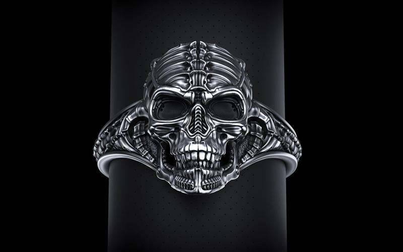 Biomechanical Skull Ring Silencer