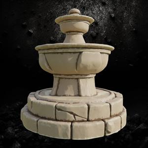 Round Stone Fountain