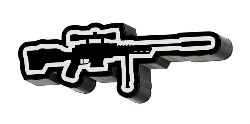 Sniper Rifle LED Lamp