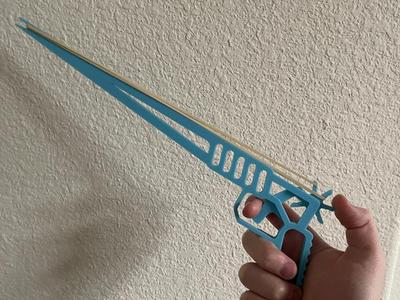 Rubber Band Gun Toy (print in place)