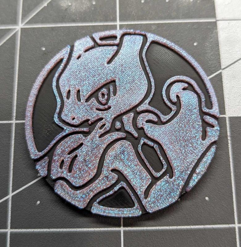 Mewtwo Pokemon Coin (Modern Style)