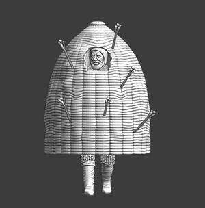 Medieval personal wicker protection