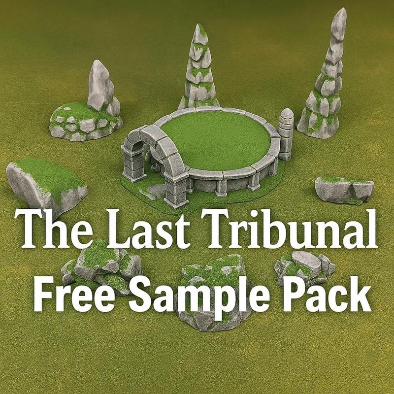 THE LAST TRIBUNAL — Free Sample Pack (3D Printable Terrain)