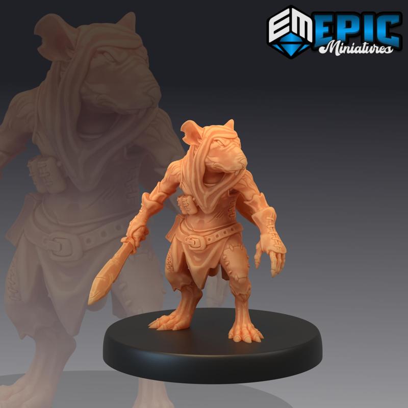 Rat Folk Vagabond / Ratfolk Bandit / Rodent Soldier