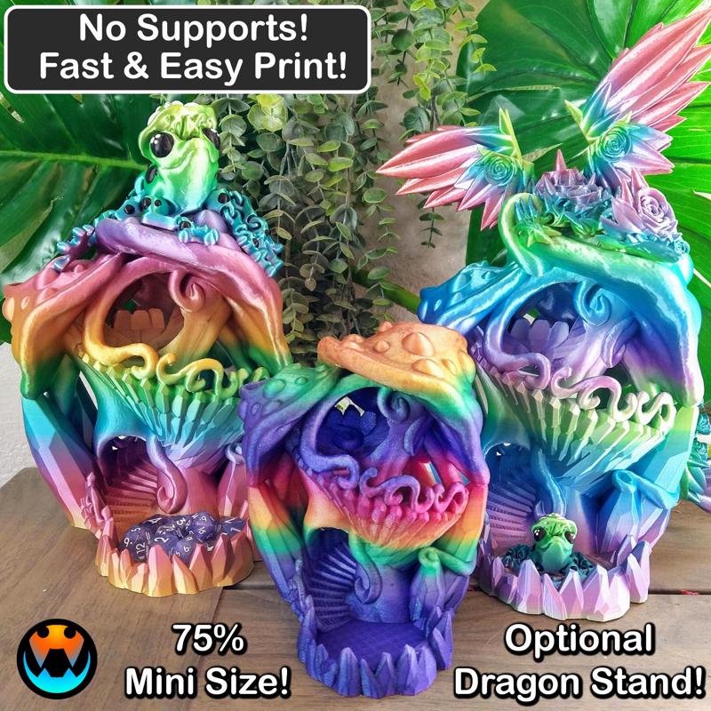 Crystal Mushroom Dice Tower