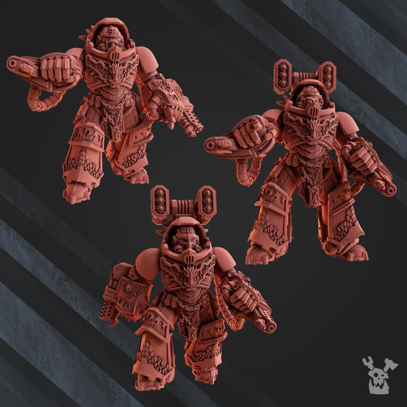 Dragon armor squad (build-kit) + Model assembly guide