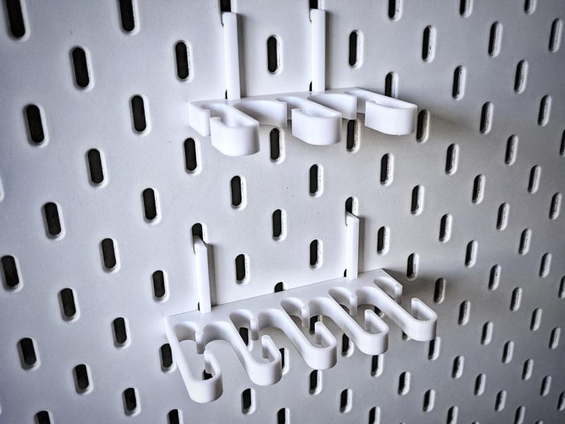 Waffle 1M USB Cable Holder for Skadis – 2 variants