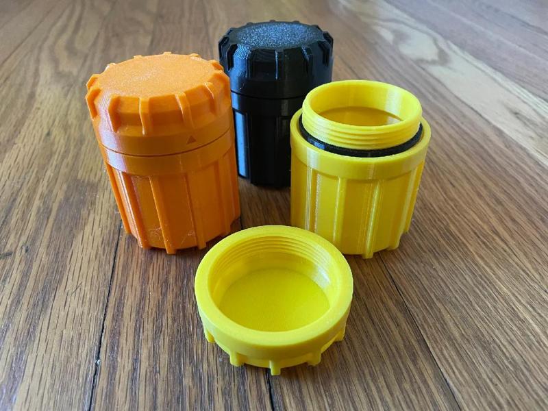 Rugged Cylinder with Lid & Gasket   