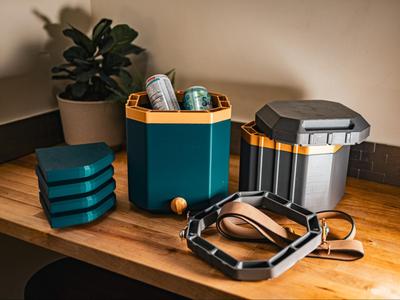 Modular Insulated Cooler Camp Seat