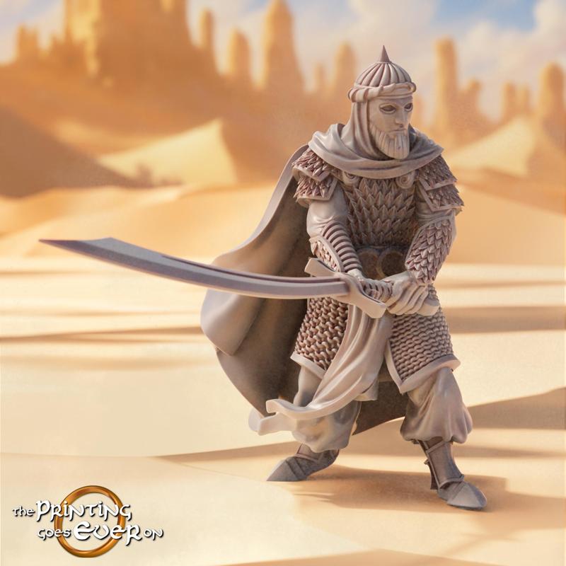 Arash, Emir of Scimitars – On Foot – Presupported