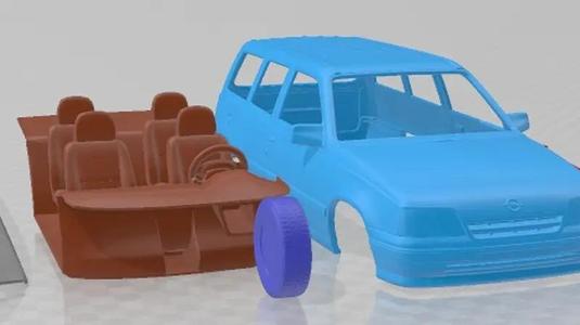 Opel Kadett Wagon 1991 Printable Car