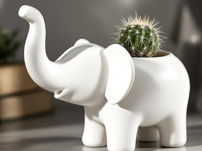 Cute Elephant for Flowers – Decorative Pot & Vase