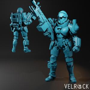 Tempest Guardsman Heavy Gunner 3 (Female) (PRESUPPORTED)